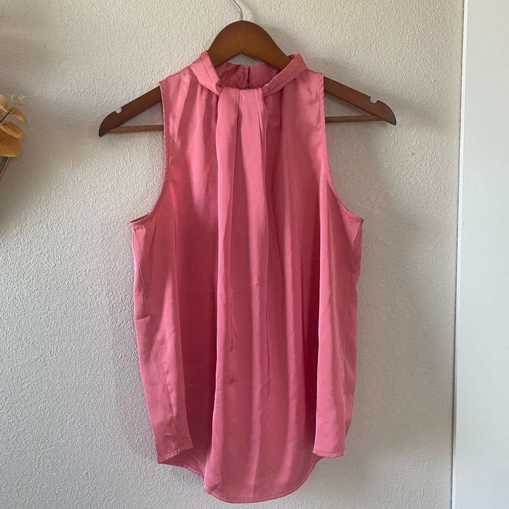 Express Coral Sleeveless Blouse